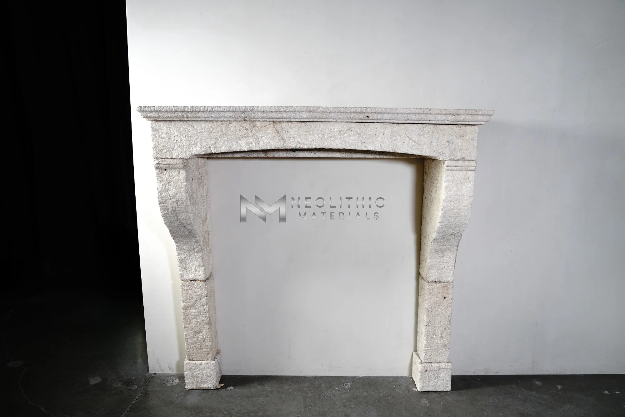 Reclaimed Limestone Mantel - Image 1